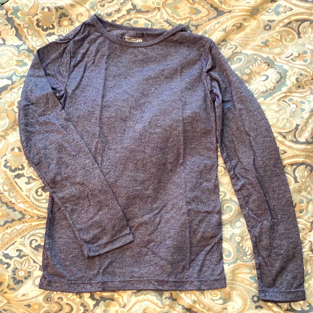 32 Degrees | Marled Blue Thermal top